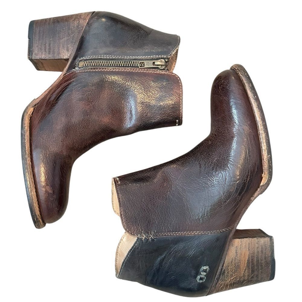 Bedstu Yell 7 Leather Booties in Black Teak | Size 9 - Picture 5 of 12